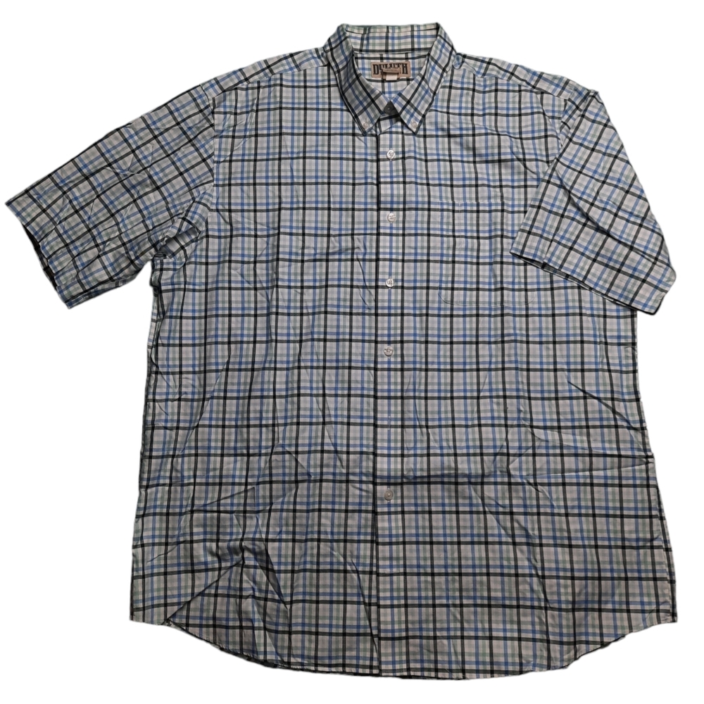 Duluth Trading Co Wrinklefighter Relaxed Fit SS Shirt SZ 2XL Tall